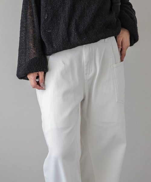 La-gemme(ラジェム)の「パネルラインアシンメトリーワイドパンツ(その他パンツ・レディース・ブラック/オリーブ/ホワイト・M/L)」の15枚目の写真