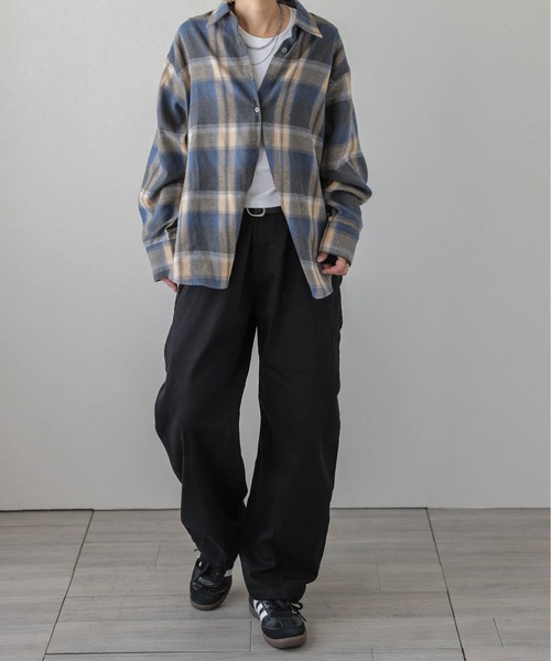La-gemme(ラジェム)の「パネルラインアシンメトリーワイドパンツ(その他パンツ・レディース・ブラック/オリーブ/ホワイト・M/L)」の10枚目の写真
