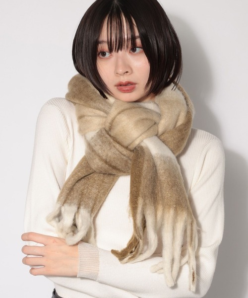 セール】フリンジチェックストール（ストール/ショール）｜PAGEBOY