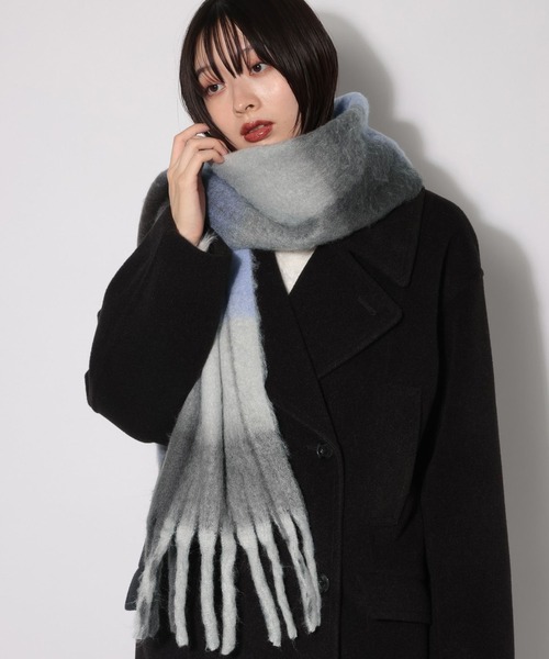 PAGEBOY（ページボーイ）の「フリンジチェックストール（ストール/ショール・レディース・ベージュ/ブラック・FREE）」の19枚目の写真