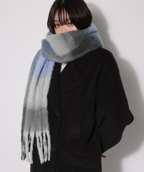 PAGEBOY（ページボーイ）の「フリンジチェックストール（ストール/ショール・レディース・ベージュ/ブラック・FREE）」の20枚目の写真