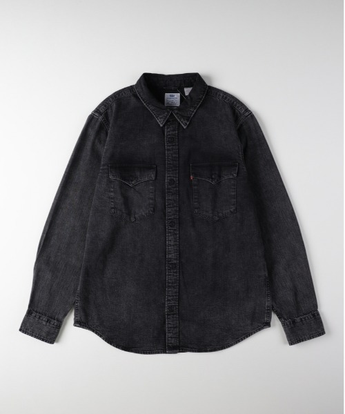 【Levi's】ウェスタンシャツ (デニム/フロントポケット/ラウンドヘム/耐久性/レイヤード/カジュアル/デイリーユース/リーバイス)