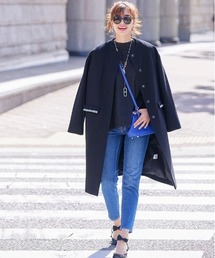 チェスティ　コート 中古・古着通販】CHESTY (チェスティ) コート レッド サイズ:1(L