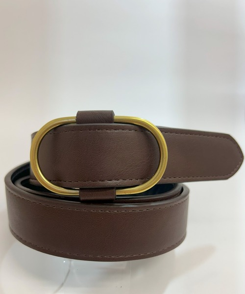 Lee（リー）の「Lee/リー　30mm ピンレスベルト/ゴールドバックル（ベルト・レディース・ダークブラウン/ブラウン/ブラック・FREE）」の2枚目の写真