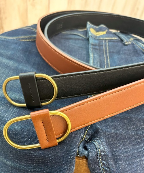 Lee（リー）の「Lee/リー　30mm ピンレスベルト/ゴールドバックル（ベルト・レディース・ダークブラウン/ブラウン/ブラック・FREE）」の4枚目の写真