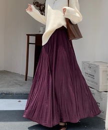 emi+（エミプラス）の「ワッシャーAラインロングスカート（スカート）」