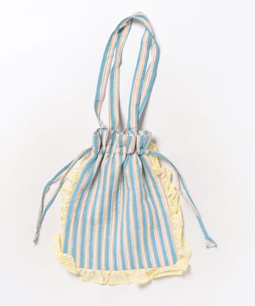 チチカカ(チチカカ)の「カリーノブロックプリントフリルトート(トートバッグ・レディース・ピンクベージュ/ライトブルー/グレー/その他1/その他2/イエロー・FREE)」の9枚目の写真