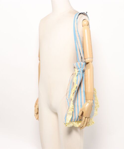 チチカカ(チチカカ)の「カリーノブロックプリントフリルトート(トートバッグ・レディース・ピンクベージュ/ライトブルー/グレー/その他1/その他2/イエロー・FREE)」の10枚目の写真