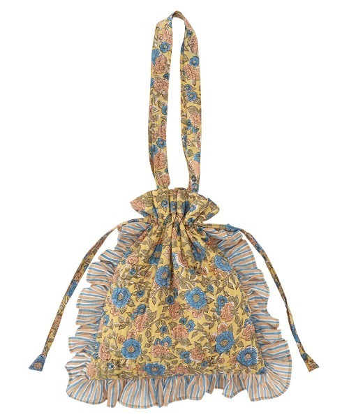 チチカカ(チチカカ)の「カリーノブロックプリントフリルトート(トートバッグ・レディース・ピンクベージュ/ライトブルー/グレー/その他1/その他2/イエロー・FREE)」の3枚目の写真