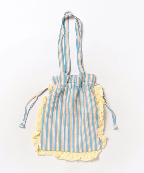 チチカカ(チチカカ)の「カリーノブロックプリントフリルトート(トートバッグ・レディース・ピンクベージュ/ライトブルー/グレー/その他1/その他2/イエロー・FREE)」の15枚目の写真