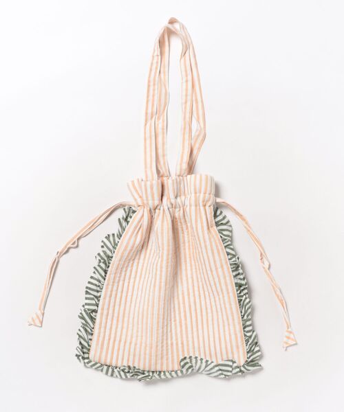 チチカカ(チチカカ)の「カリーノブロックプリントフリルトート(トートバッグ・レディース・ピンクベージュ/ライトブルー/グレー/その他1/その他2/イエロー・FREE)」の14枚目の写真