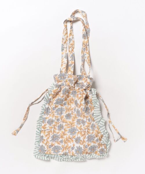 チチカカ(チチカカ)の「カリーノブロックプリントフリルトート(トートバッグ・レディース・ピンクベージュ/ライトブルー/グレー/その他1/その他2/イエロー・FREE)」の11枚目の写真