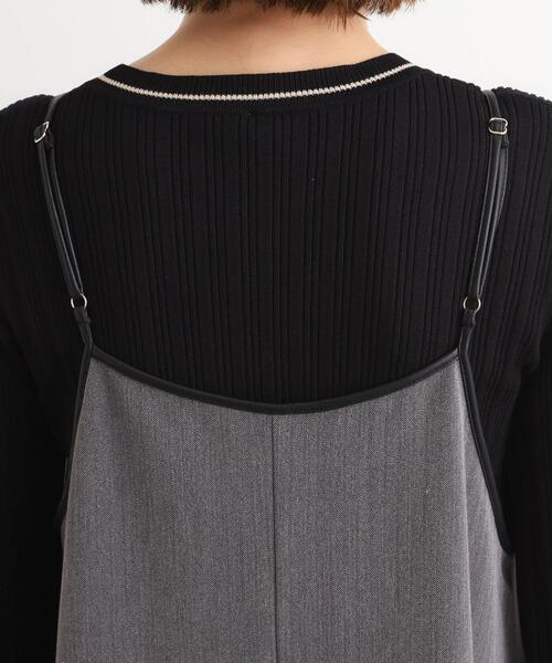 grove(グローブ)の「【体型カバー/レイヤード】へリンボンキャミワンピース(ワンピース・レディース・ブラウン系その他/チャコールグレー・02/03/01/05/04)」の17枚目の写真