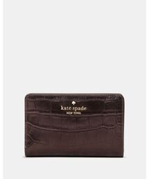 kate spade new york(ケイトスペード ニューヨーク)のマディソン クロコエンボス ミディアム  バイフォールド ウォレット(財布)