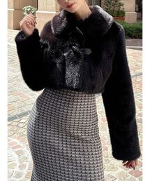 RESEXXY | フェイクファーダッフルブルゾン(ブルゾン)