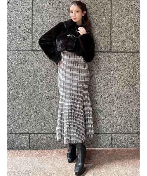 RESEXXY(リゼクシー)の「フェイクファーダッフルブルゾン(ブルゾン・レディース・アイボリー/ブラック/ブラウン・FREE)」の20枚目の写真