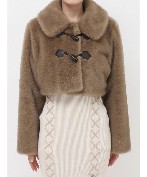 RESEXXY（リゼクシー）の「フェイクファーダッフルブルゾン（ブルゾン・レディース・アイボリー/ブラック/ブラウン・FREE）」の19枚目の写真