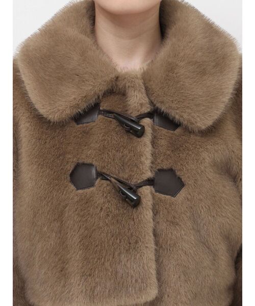 RESEXXY（リゼクシー）の「フェイクファーダッフルブルゾン（ブルゾン・レディース・アイボリー/ブラック/ブラウン・FREE）」の16枚目の写真