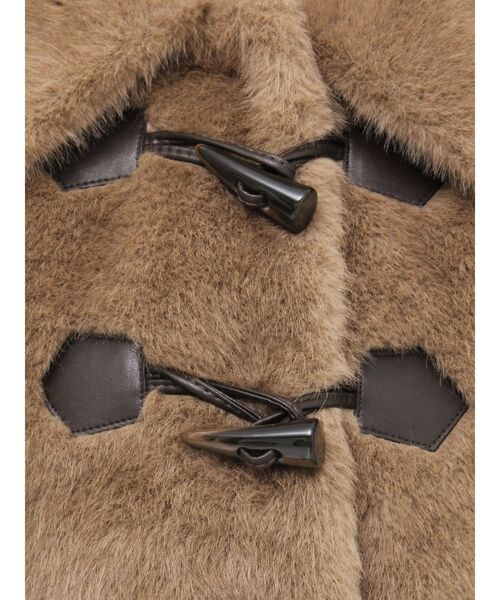 RESEXXY（リゼクシー）の「フェイクファーダッフルブルゾン（ブルゾン・レディース・アイボリー/ブラック/ブラウン・FREE）」の9枚目の写真