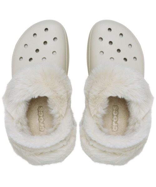 crocs（クロックス）の「クロックス ベイ ラインド クロッグ / crocs Bae Lined Clog（サンダル・レディース・ブラック/ホワイト・26cm/27cm/21cm/22cm/23cm/24cm/25cm）」の8枚目の写真