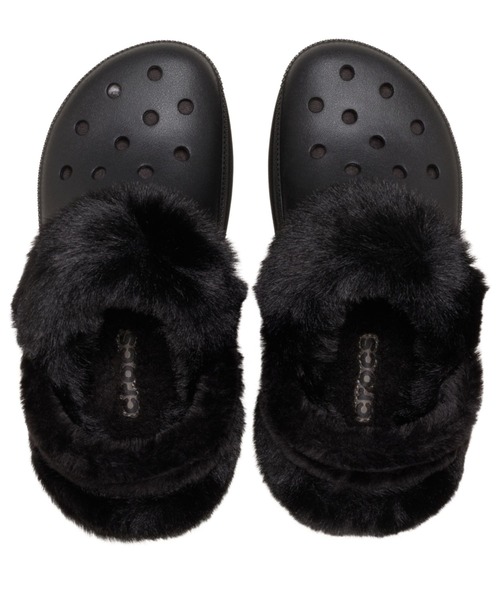 crocs（クロックス）の「クロックス ベイ ラインド クロッグ / crocs Bae Lined Clog（サンダル・レディース・ブラック/ホワイト・26cm/27cm/21cm/22cm/23cm/24cm/25cm）」の11枚目の写真