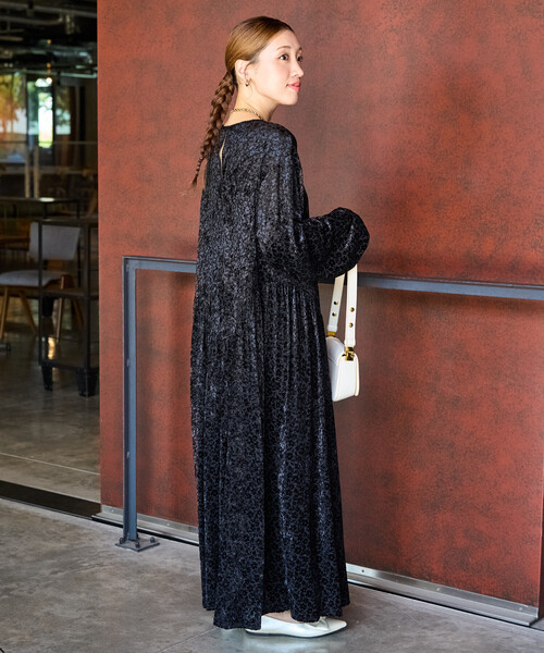 セール】限定展開 オパール 小花柄 切り替え ワンピース(ドレス