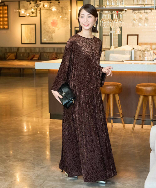 美品　限定展開　オパール 花柄 切り替え ドレス（ワンピース） FREAK'S STORE｜オパール 花柄 切り替え ドレス(ワンピース