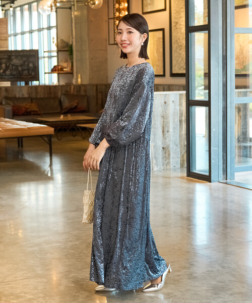 セール】限定展開 オパール 小花柄 切り替え ワンピース(ドレス