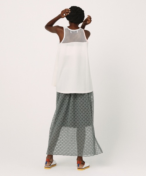 BEDSIDEDRAMA（ベットサイドドラマ）の「Ultra Mesh Skirt（スカート・レディース・ミント/ブラック・1）」の5枚目の写真
