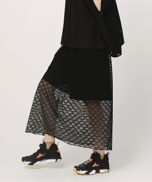 BEDSIDEDRAMA（ベットサイドドラマ）の「Ultra Mesh Skirt（スカート・レディース・ミント/ブラック・1）」の9枚目の写真