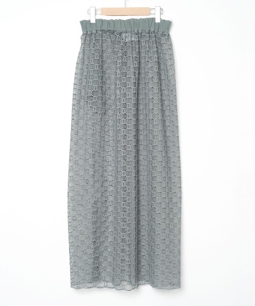 BEDSIDEDRAMA（ベットサイドドラマ）の「Ultra Mesh Skirt（スカート・レディース・ミント/ブラック・1）」の11枚目の写真