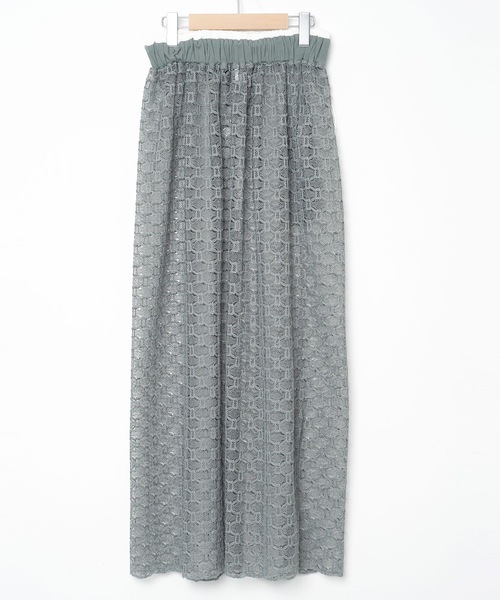 BEDSIDEDRAMA（ベットサイドドラマ）の「Ultra Mesh Skirt（スカート・レディース・ミント/ブラック・1）」の12枚目の写真