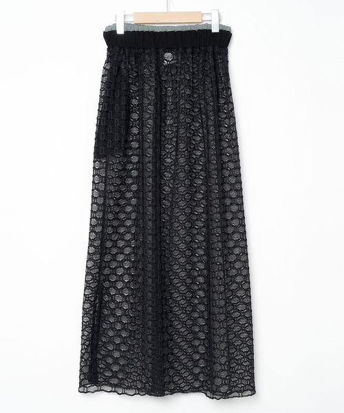 BEDSIDEDRAMA（ベットサイドドラマ）の「Ultra Mesh Skirt（スカート・レディース・ミント/ブラック・1）」の14枚目の写真