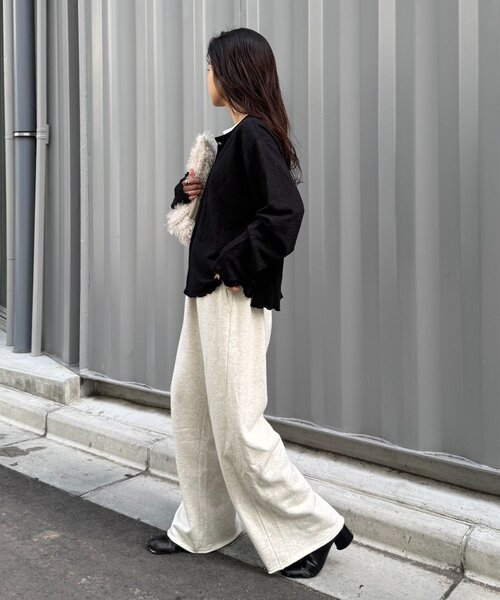 CIAOPANIC TYPY（チャオパニックティピー）の「２wayシアージャガードレースヘンリーネックTee（Tシャツ/カットソー・レディース・バーガンディー/オフホワイト/ブラック・ONE SIZE）」の16枚目の写真