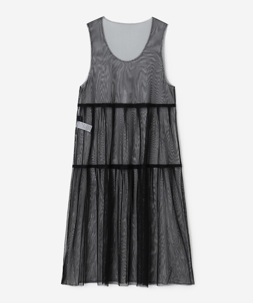 Bshop(ビショップ)の「eunoia | レイヤードメッシュワンピース WOMEN(ワンピース・レディース・ブラック/ホワイト・ONE)」の5枚目の写真