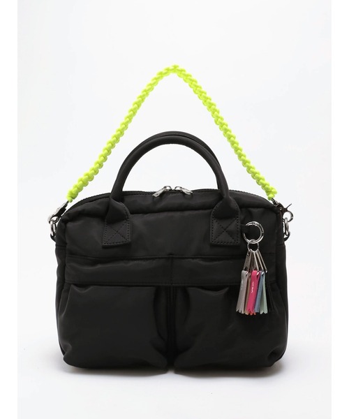cheek(BAG)(チーク)の「【cheek】w pocket 3way boston(ショルダーバッグ・レディース・グレー/ブラック/カーキ・FREE)」の4枚目の写真