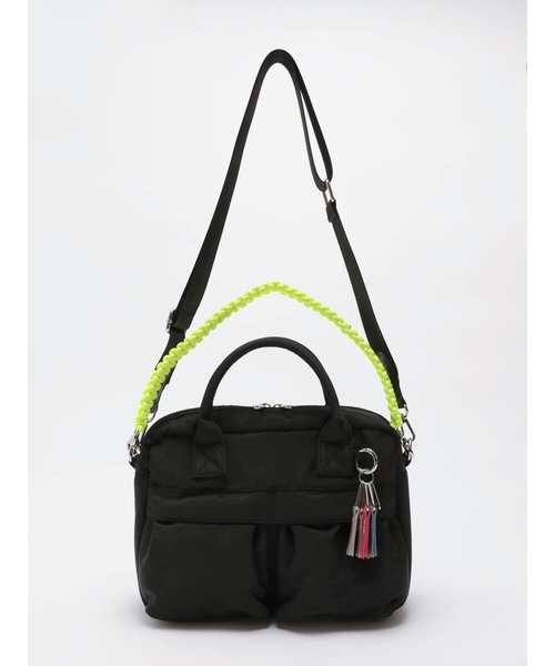 cheek(BAG)(チーク)の「【cheek】w pocket 3way boston(ショルダーバッグ・レディース・グレー/ブラック/カーキ・FREE)」の5枚目の写真