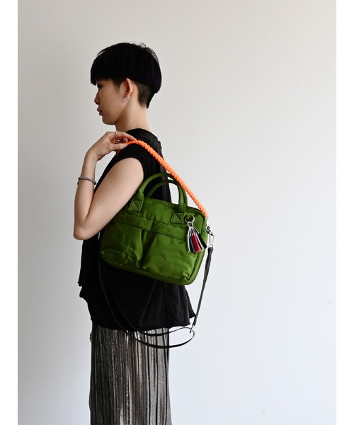 cheek(BAG)(チーク)の「【cheek】w pocket 3way boston(ショルダーバッグ・レディース・グレー/ブラック/カーキ・FREE)」の19枚目の写真