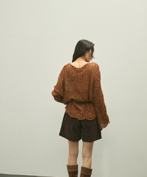 Lutim by u(ルチバイユー)の「Minimal studs 2way long boots / ミニマルスタッズ2wayロングブーツ(ブーツ・レディース・ベージュ/キャメル/ブラック・23.5/24.5)」の7枚目の写真