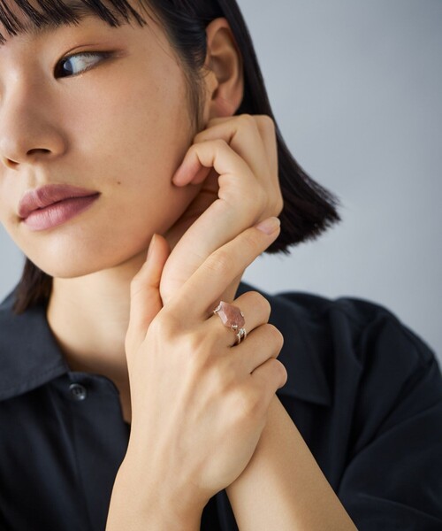 Jouete（ジュエッテ）の「[ジェム] リング サンストーン（リング・レディース・シルバー・#17/#15/#13/#11/#9）」の5枚目の写真