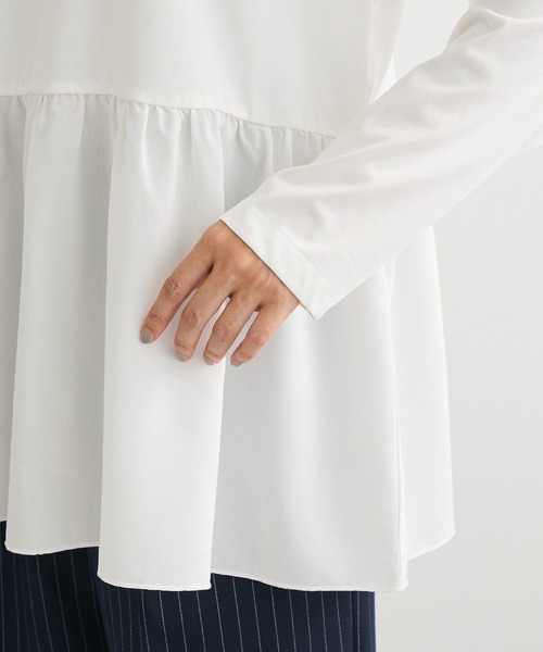 Green　Parks（グリーンパークス）の「裾フレアホワイトインナー（Tシャツ/カットソー・レディース・オフホワイト・FREE）」の10枚目の写真