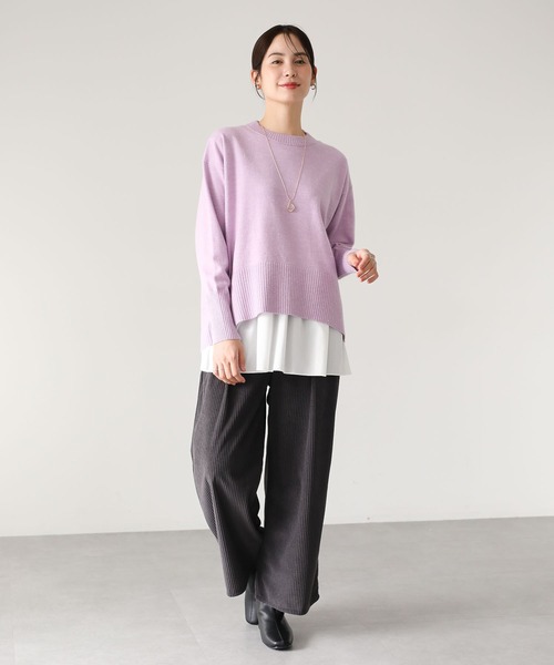 Green　Parks（グリーンパークス）の「裾フレアホワイトインナー（Tシャツ/カットソー・レディース・オフホワイト・FREE）」の11枚目の写真