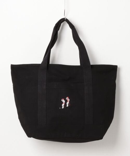 StPT(エスティーピーティー)の「【PKSC/ポンコツスイングクラブ】SWING CLUB ノラリクラリ LOCKER BAG トートバッグ ロッカーバッグ 開口部ジップ付き(トートバッグ・メンズ・アイボリー/ブラック・FREE)」の16枚目の写真