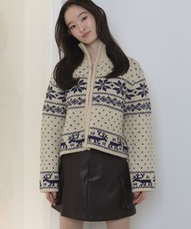 WEGO/ノルディックZIPニット