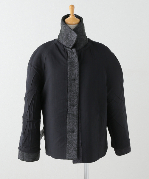 ジャケット・アウター mii Mii / ミイ】ALL OVER MACHINE EMBROIDERED JACKET（その他アウター