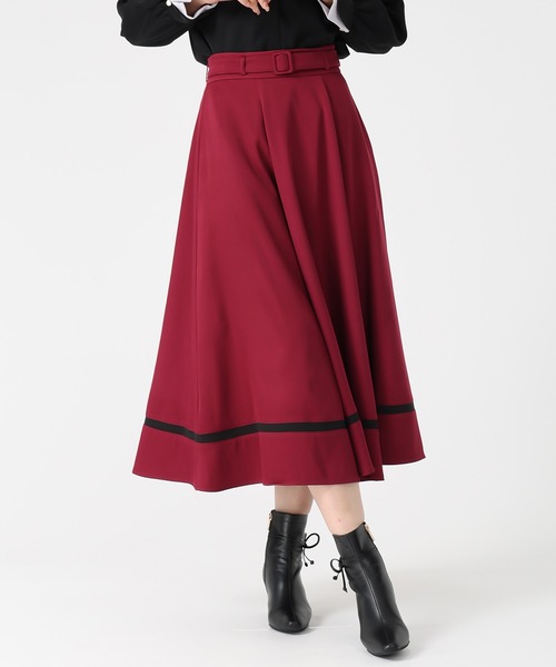 セール】2025秋冬新作 裾配色フレアスカート（スカート）｜MISCH MASCH