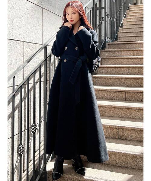 ショートビーバーウールロングコート（その他アウター）｜RESEXXY