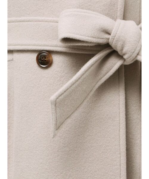 RESEXXY（リゼクシー）の「ショートビーバーウールロングコート（その他アウター・レディース・ブラック/ベージュ・FREE）」の4枚目の写真