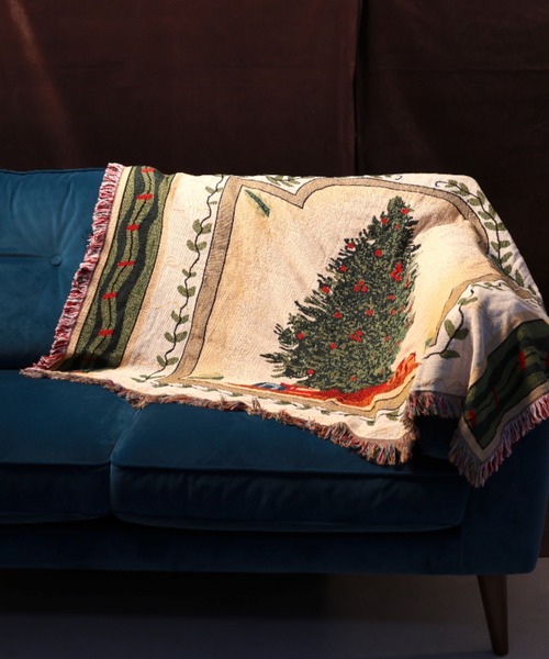 JACQUARD MULTI CLOTH CHRISTMAS TREE/クリスマス ブランケット