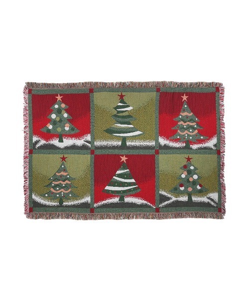 JACQUARD MULTI CLOTH CHRISTMAS TREE/クリスマス ブランケット